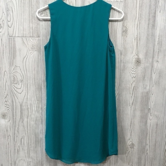 Vintage 𝅺IZ Byer Turquoise Teal Dress With Zipper Size Small - Picture 3 of 6